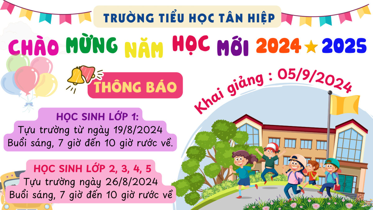 THÔNG BÁO TỰU TRƯỜNG